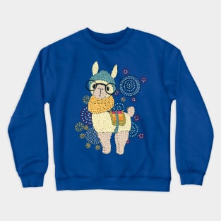 Cute dotted llama Crewneck Sweatshirt